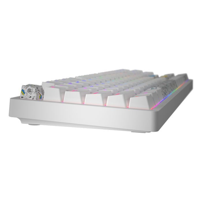 Клавиатура Hator Rockfall 2 Mecha TKL Authentic Edition Aurum Milky Way Silent USB White (HTK-531) изображение 4