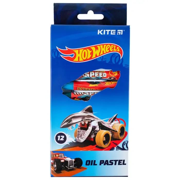 Пастель Kite масляная, 12 цветов Hot Wheels (HW24-071) изображение 2