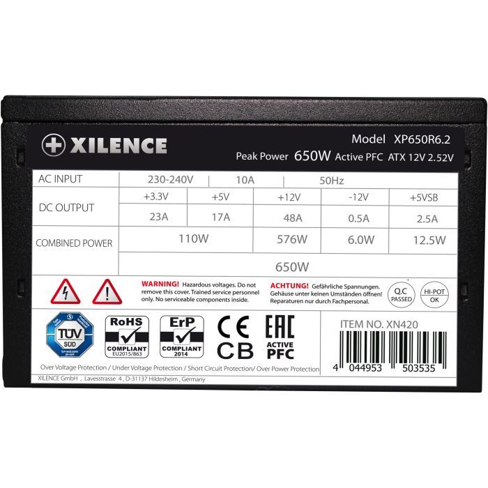 Блок живлення Xilence 650W (XQXP650R6.2) зображення 6