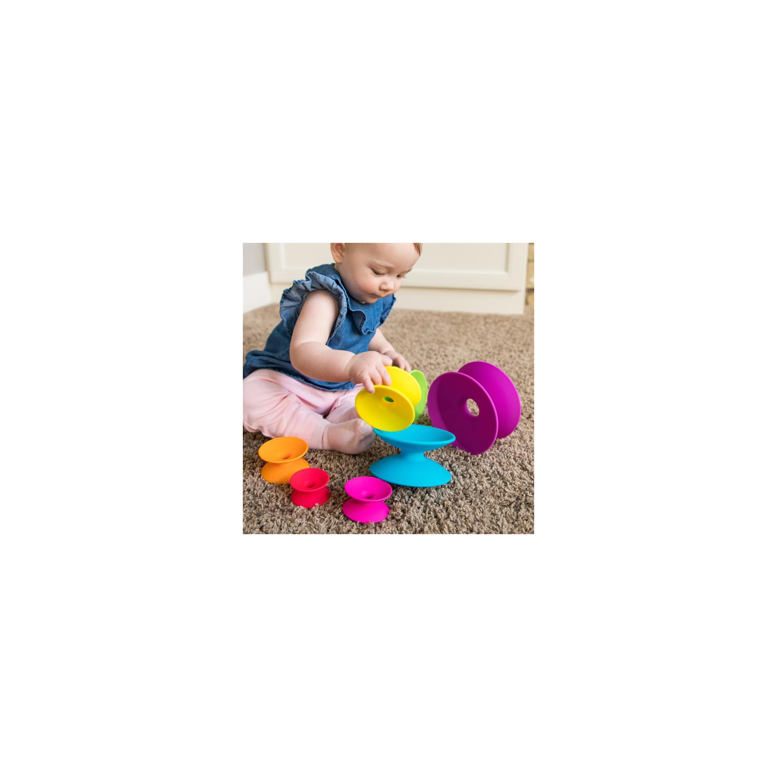 Развивающая игрушка Fat Brain Toys Spoolz Цветные катушки (FA181-1) изображение 6