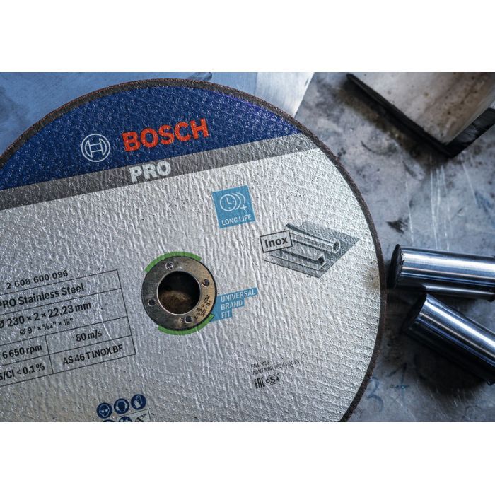 Круг відрізний Bosch Expert for Inox, 230х22.23мм (2.608.600.096) зображення 5