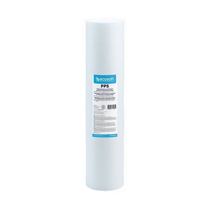 Картридж для фильтра кувшина Ecosoft Картридж з спіненого поліпропілену Ecosoft 4.5х20", 5мкм (CPV45205ECO)