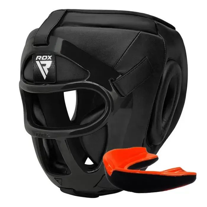 Боксерський шолом RDX T1 Grill Full Black M (HGR-T1FB-M)