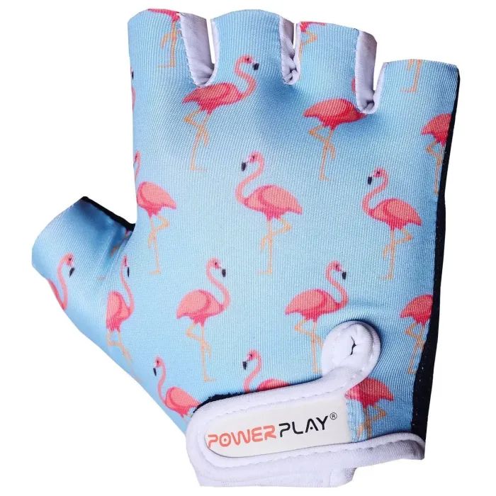 Велоперчатки PowerPlay 001 Фламінго Блакитні XS (SALE_001_Blue_Flamingo_XS) изображение 2