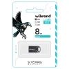USB флеш накопичувач Wibrand 8GB Hawk Black USB 2.0 (WI2.0/HA8M1B) зображення 2