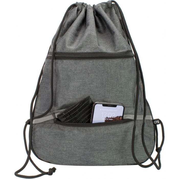 Сумка для взуття Cool For School з 2 блискавками з розширенням унісекс чорна (CF85759-01) зображення 2