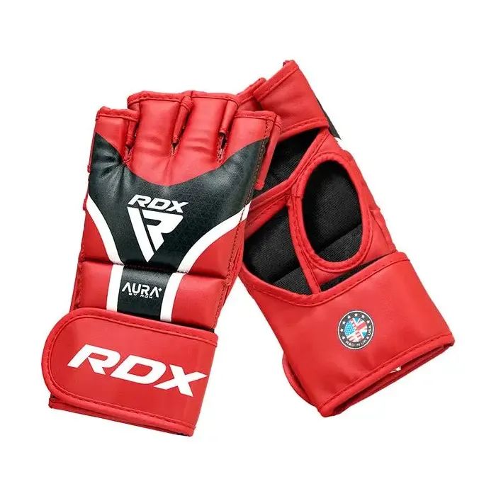 Перчатки для MMA RDX Aura Plus T-17 Red/Black M (GGR-T17RB-M+) изображение 2