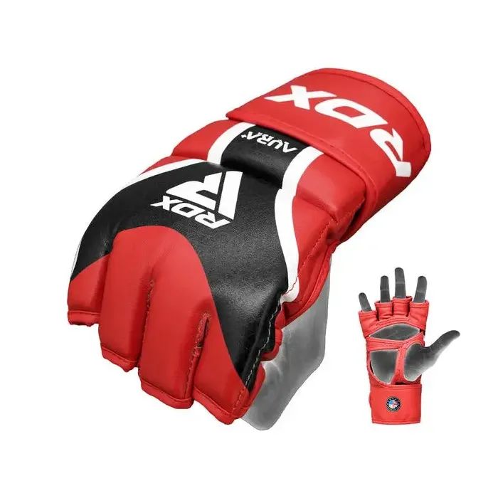 Перчатки для MMA RDX Aura Plus T-17 Red/Black M (GGR-T17RB-M+) изображение 6