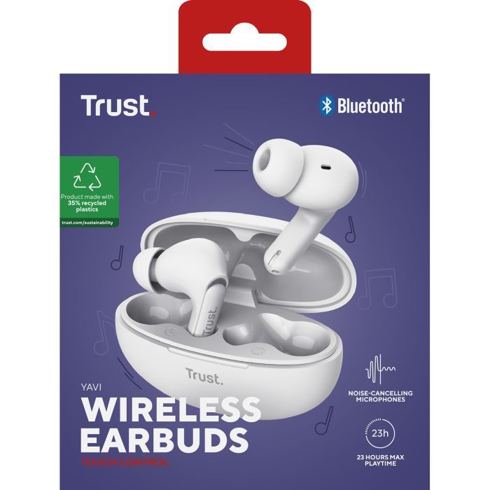 Наушники Trust Yavi Earbuds White (25172) изображение 10