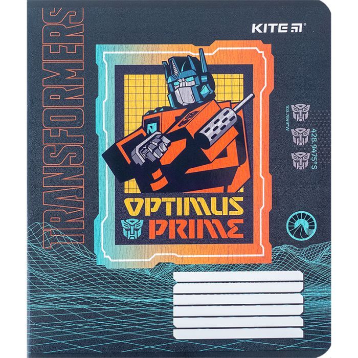 Зошит Kite Transformers 18 аркушів, клітинка (TF24-236) зображення 3