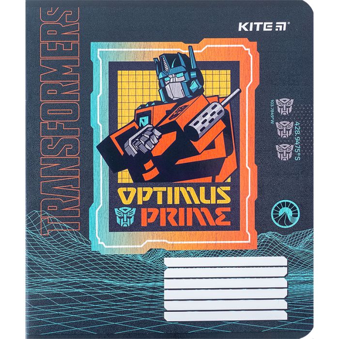 Зошит Kite Transformers 18 аркушів, клітинка (TF24-236) зображення 3