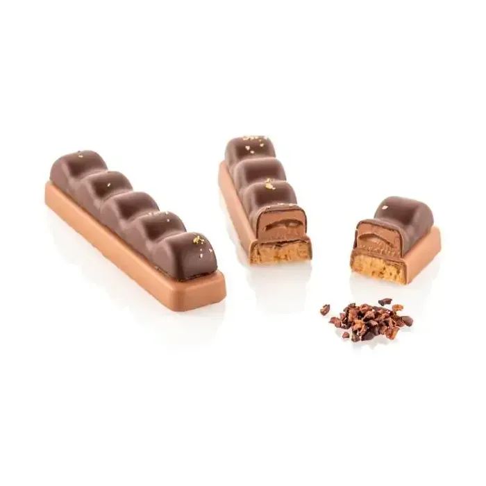 Форма для шоколада Silikomart Kit Bar Sisma 120x25 h10 мм, 117x22 h12.5, 29 мл x 8 (CH028 - KIT BAR SISMA) изображение 2