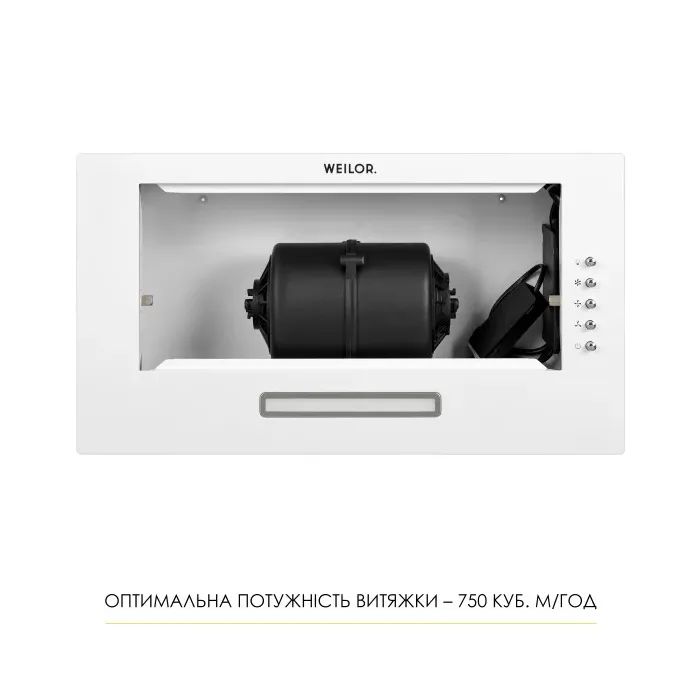 Витяжка кухонна Weilor WB 64 WH зображення 6