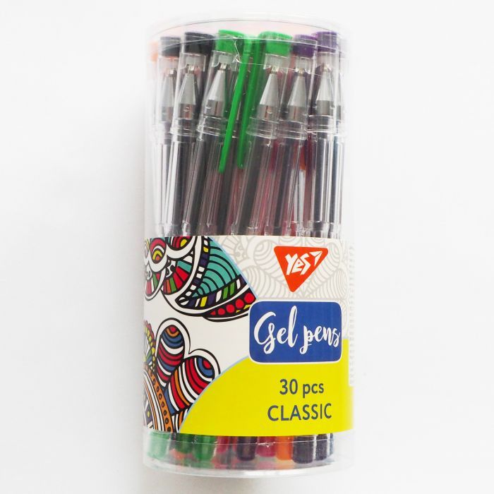 Ручка гелевая Yes Classic 15 цветов (420429)