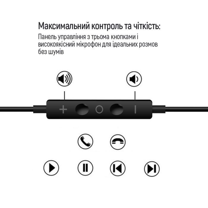 Навушники ColorWay 3.5 mm Wired Earphone Sound Wave Black (CW-WD04BK) зображення 10