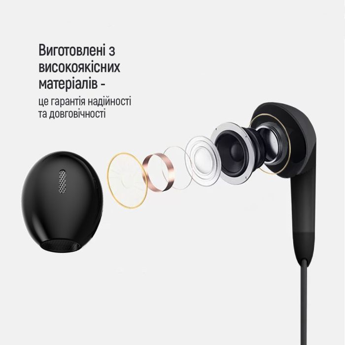 Навушники ColorWay 3.5 mm Wired Earphone Sound Wave Black (CW-WD04BK) зображення 5