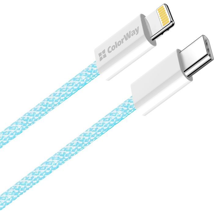 Дата кабель USB-C to Lightning 1.0m 27W pink ColorWay (CW-CBPDCL061-P) зображення 2