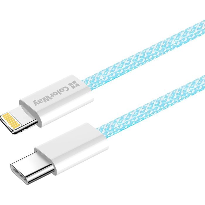 Дата кабель USB-C to Lightning 1.0m 27W pink ColorWay (CW-CBPDCL061-P) зображення 4