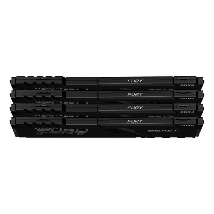 Модуль памяти для компьютера DDR4 128GB (4x32GB) 3200 MHz Fury Beast Black Kingston Fury (ex.HyperX) (KF432C16BBK4/128) изображение 2