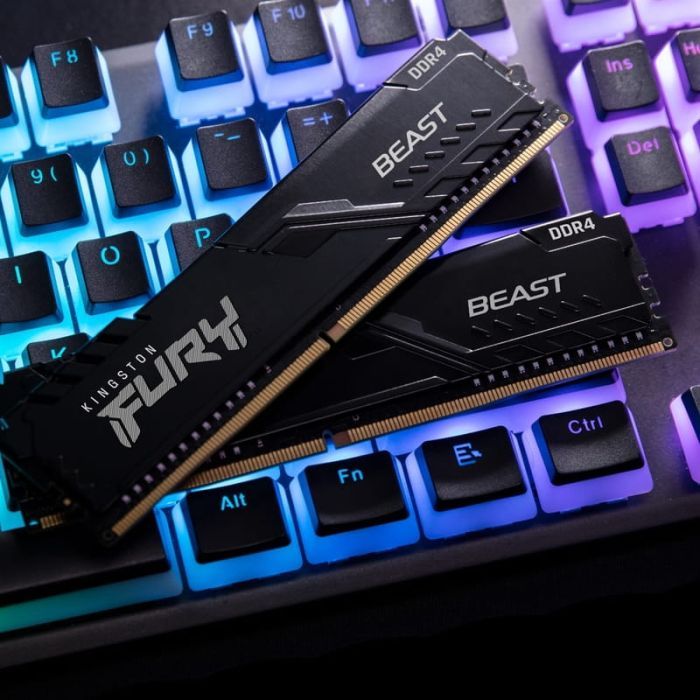 Модуль памяти для компьютера DDR4 128GB (4x32GB) 3200 MHz Fury Beast Black Kingston Fury (ex.HyperX) (KF432C16BBK4/128) изображение 5
