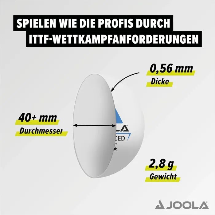 М'ячик для настільного теніса Joola Outdoor ball 6 шт (42181) (930962) зображення 3