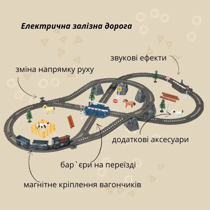Залізниця Otamanko Мандрівний Експрес електрична залізниця 90 деталей (AU2885) зображення 6