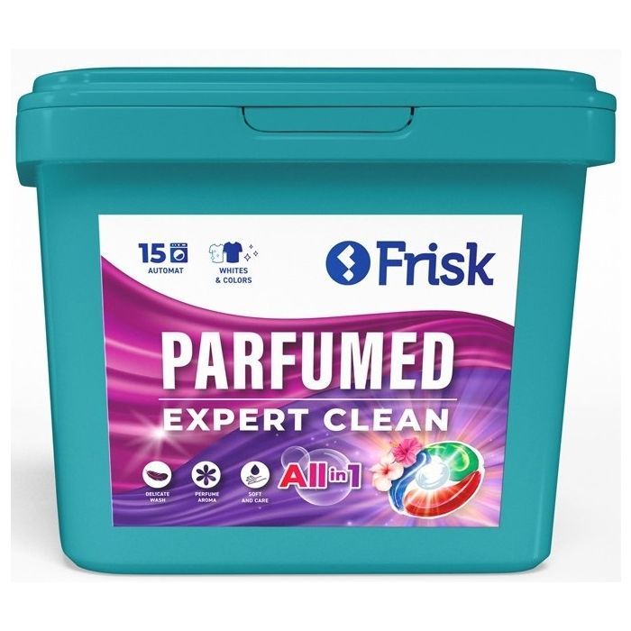 Капсулы для стирки Frisk Parfumed Expert Clean 15 шт. (4820197122592)