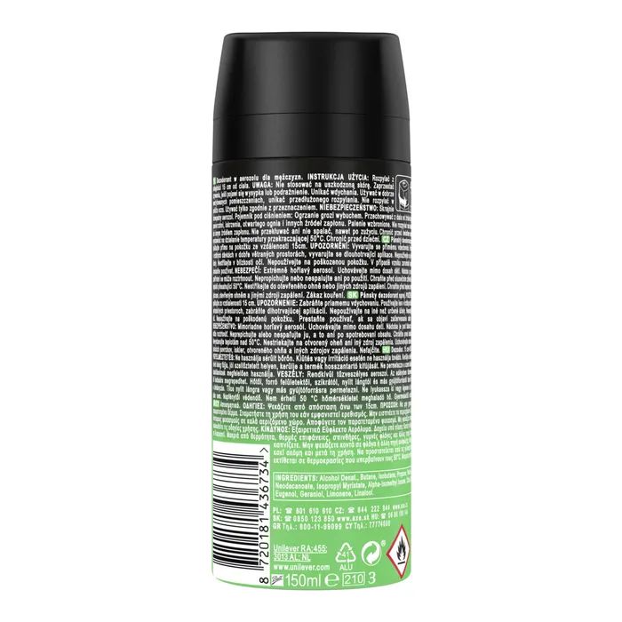 Дезодорант AXE Jungle Fresh 150 мл (8720181436734) зображення 2