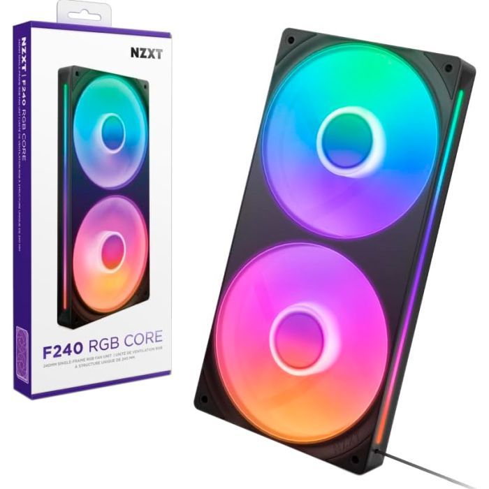 Кулер до корпусу NZXT F240 RGB Core Fan (Single Frame) - Black (RF-U24HF-B1) зображення 7