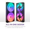 Кулер до корпусу NZXT F240 RGB Core Fan (Single Frame) - Black (RF-U24HF-B1) зображення 8