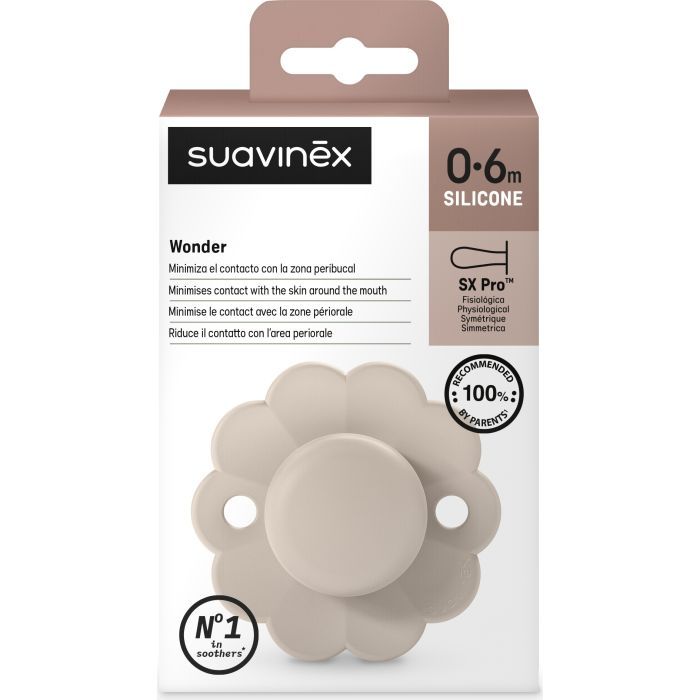 Пустушка Suavinex Wonder фізіологічна, 0-6 міс. світло-рожева (308377) зображення 3