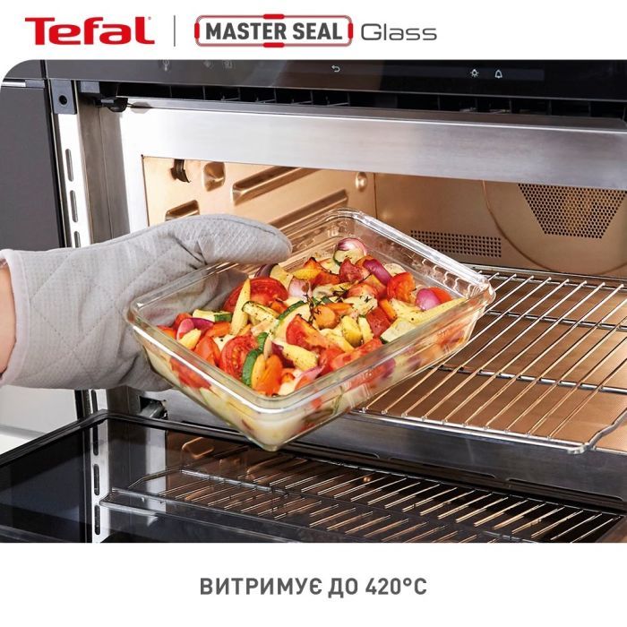 Харчовий контейнер Tefal Master Seal, Набір 3шт., скло, прозорий (N1051110) зображення 6