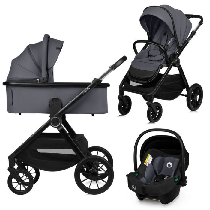 Коляска Lionelo 3 в 1 Layla Grey Stone (LO-LAYLA 3IN1 GREY STONE)
