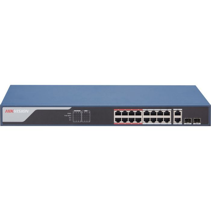 Комутатор мережевий Hikvision DS-3E1318P-EI(B) зображення 4