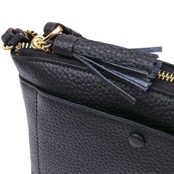 Сумка Vintage Жіноча шкіряна Чорна (20488) зображення 4