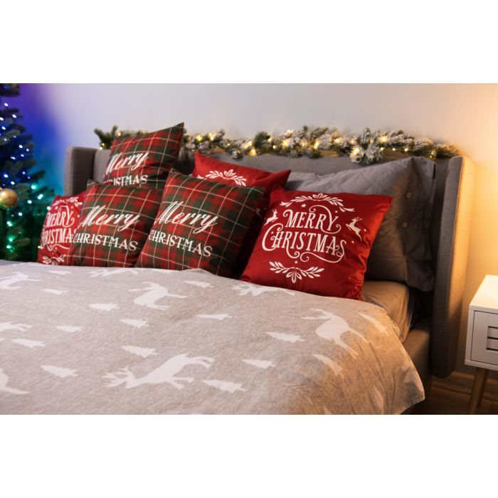 Плед Ardesto Christmas Fleece 130x160см, 100% поліестер, олені (ART0716PB) зображення 5