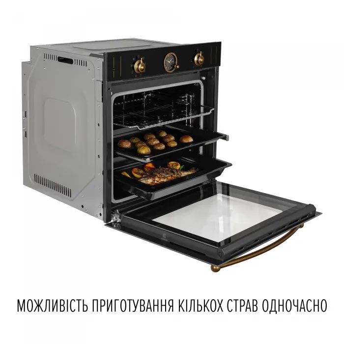 Духовой шкаф Perfelli VINTAGE 6A8N NERO изображение 10
