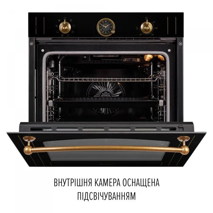 Духовой шкаф Perfelli VINTAGE 6A8N NERO изображение 4