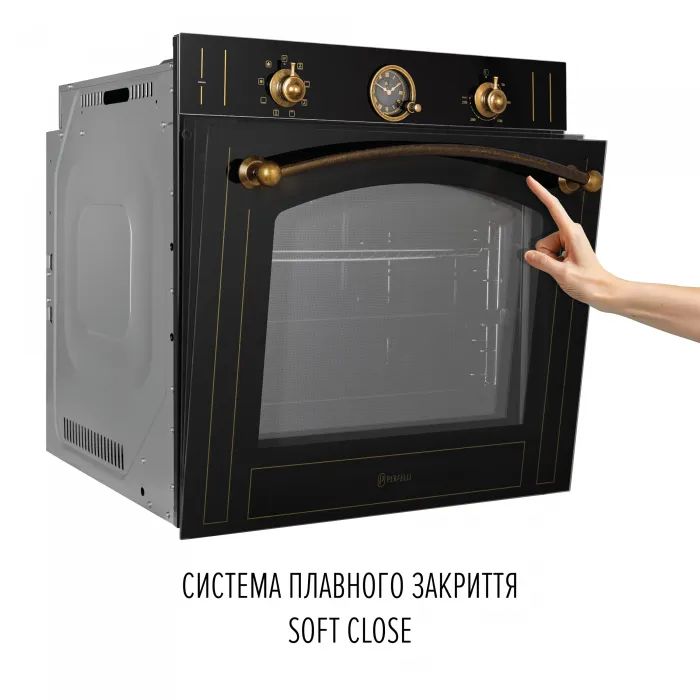 Духовой шкаф Perfelli VINTAGE 6A8N NERO изображение 6