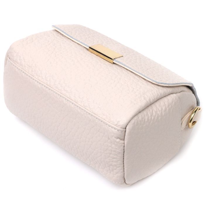 Сумка Vintage Кожаная женская Белая (22404) изображение 5