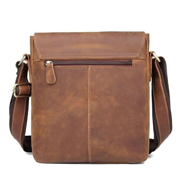 Сумка Vintage Шкіряна чоловіча Коричнева (20206) зображення 5
