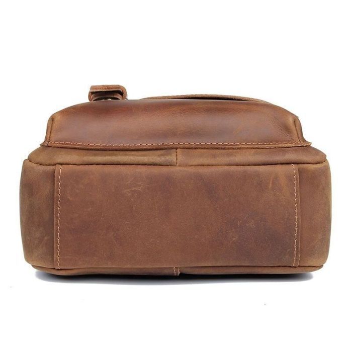 Сумка Vintage Шкіряна чоловіча Коричнева (20206) зображення 8