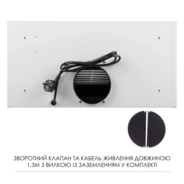Витяжка кухонна Weilor LUMINA WBG 68 WHITE зображення 11