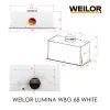 Вытяжка кухонная Weilor LUMINA WBG 68 WHITE изображение 12