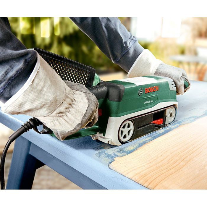 Шлифовальная машина Bosch ленточная PBS 75 A 710Вт, лента 533х75мм, 350м/мин 3.4кг (0.603.2A1.000) изображение 5