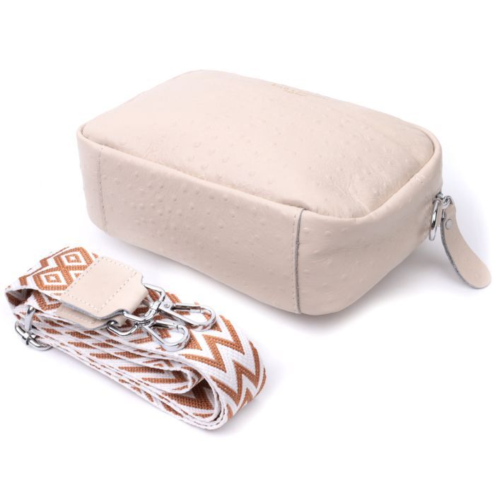 Сумка Vintage Из натуральной кожи Белая (22660) изображение 7