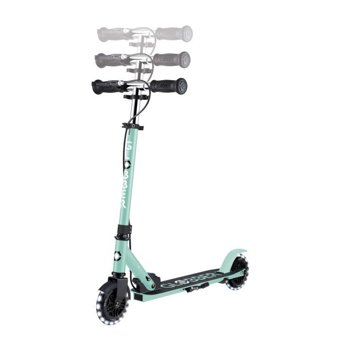 Самокат Globber Flow Element Junior Lights LED,, чорно-червоний (729-102) зображення 6