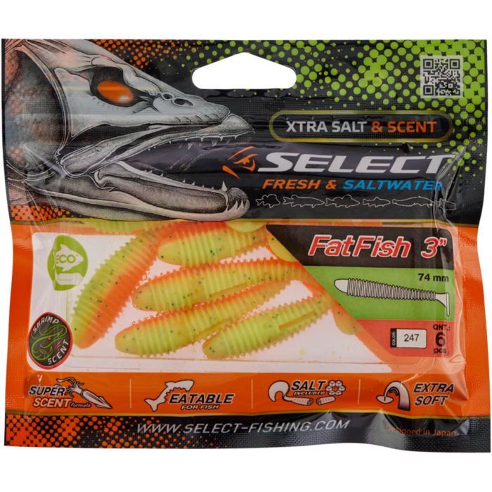 Силикон рыболовный Select FatFish 3" 128 (6 шт/уп) (1870.37.05) изображение 2