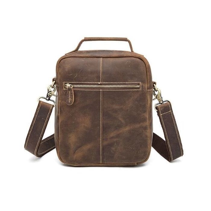 Сумка Vintage Crazy horse Коричневая (14692) изображение 6