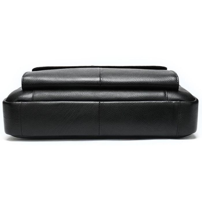 Сумка Vintage Кожаная Черная (14628) изображение 7